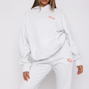 Creating Art Oversized Hoodie Grey Marle