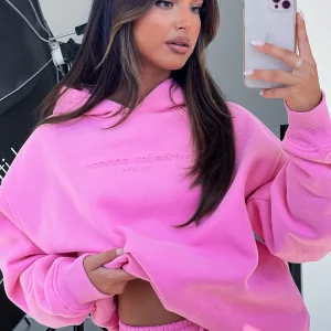 Future Forward Oversized Hoodie Candy Pink