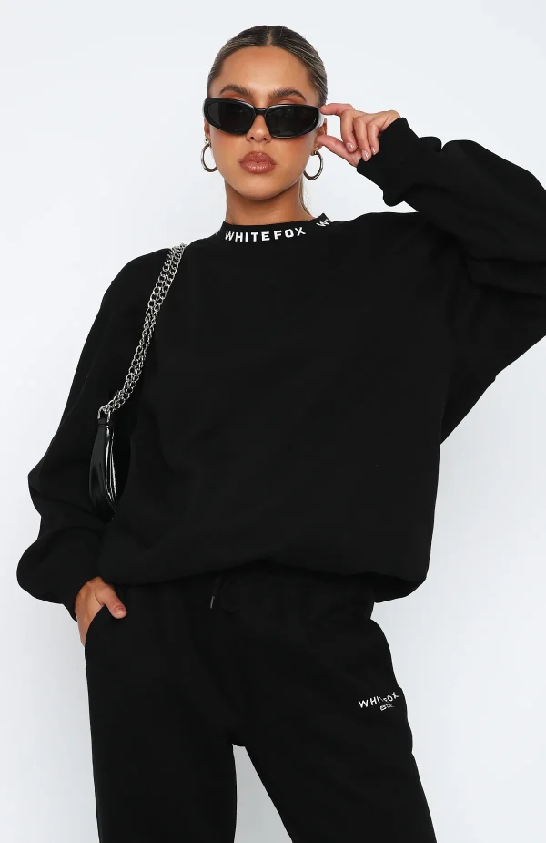 Put It On Repeat Oversized Tracksuit Black