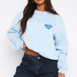 You're Always Right Oversized Sweater Icy Blue